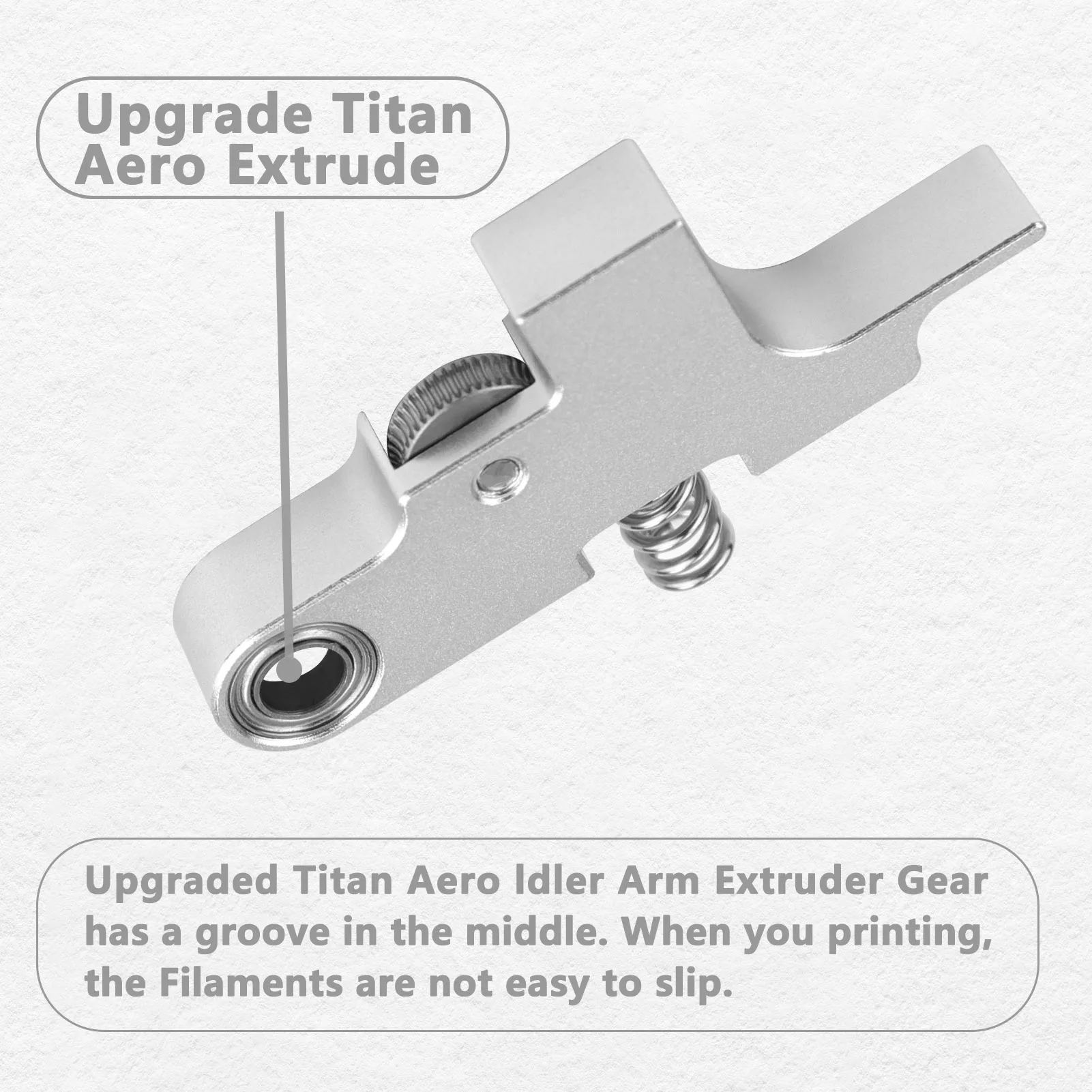 Braço Tensor Titan Aero Metal Extrusora Atualizado Engrenagem Cnc com 66 Dentes Prusa i3 Sidewinder x1 x2 Genius Extrusora Peças - Imagem 3