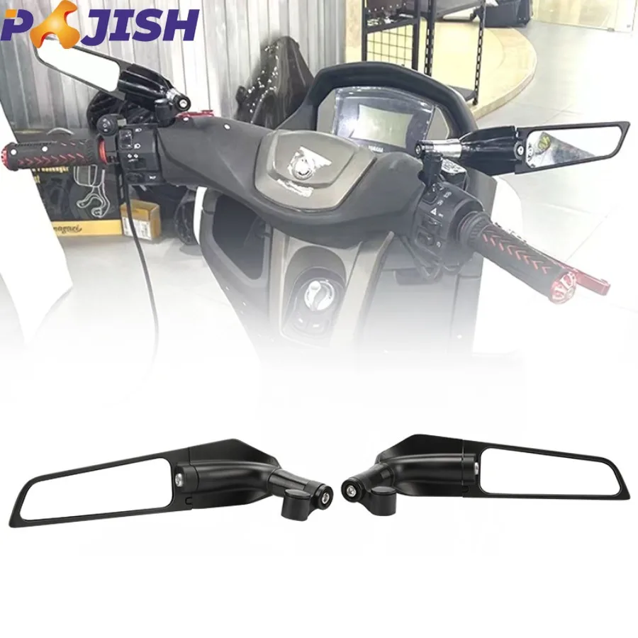 

2PCS Motorcycle Universal Accessories 8mm/10mm Modified Wind Wing Adjustable Rotating Rearview Mirror Motorbike Mirrors