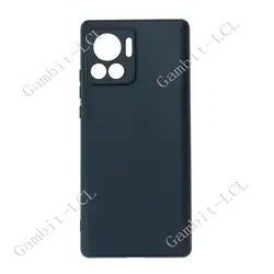 Premium Shockproof Silicone Phone Case for Motorola Edge 30 Ultra - Durable TPU Protective Back Shell (Black)