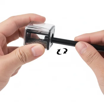 Temperamatite cosmetico portatile di alta qualità Temperamatite per sopracciglia dal design elegante per risultati puliti