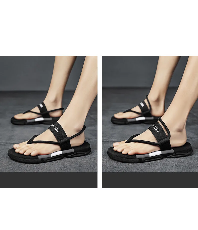 Shevalues neue Sommer Männer Sandalen lässig flache Rutschen Outdoor Strands chuhe Modehaus flache Hausschuhe weiche rutsch feste Wolken sandalen – Detail 3