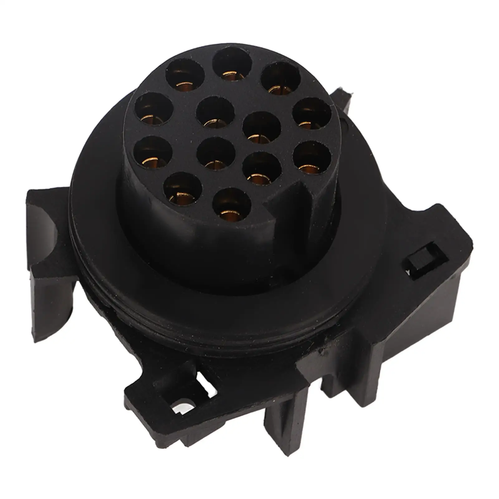 13 Pin Trailer Socket Aluminum Alloy Female Connector for EU Standard Caravans-12V Car Accessories