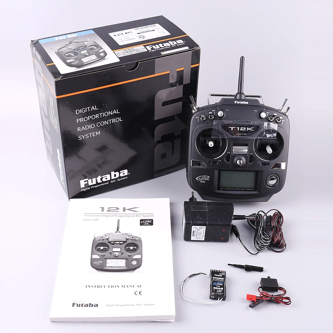 Futaba T12K 2.4G 12-Channels Remote Control With R3008SB Receiver
