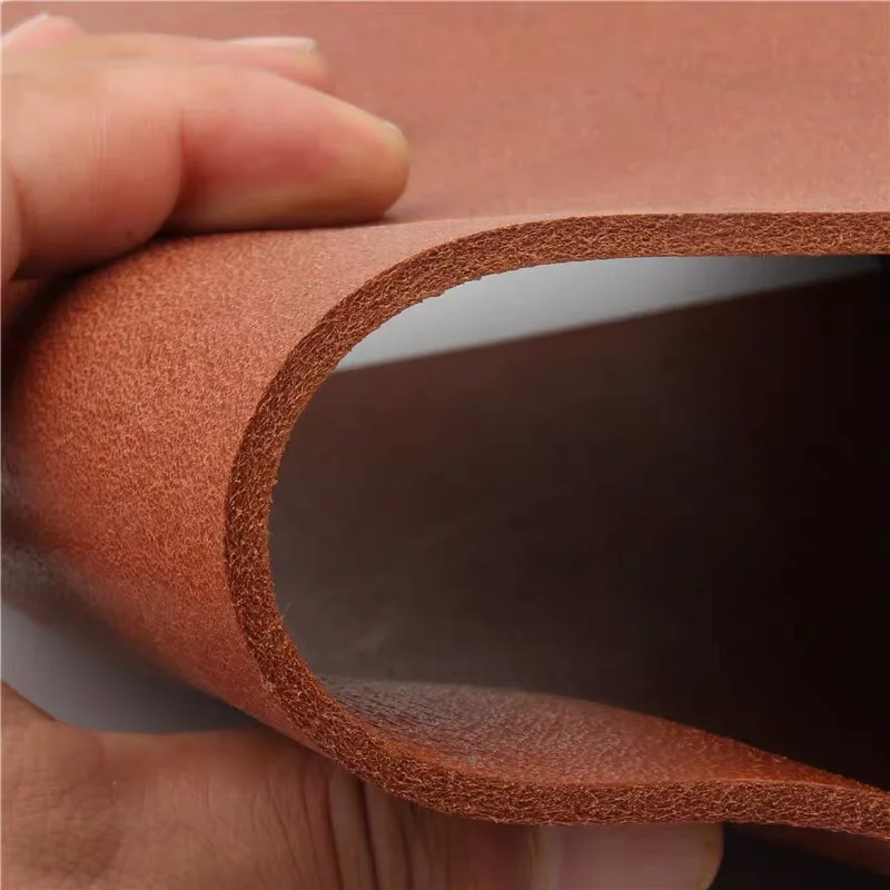 Premium Plant-Tanned 2.5mm Thick Top Layer Cowhide Leather - Brown/Black