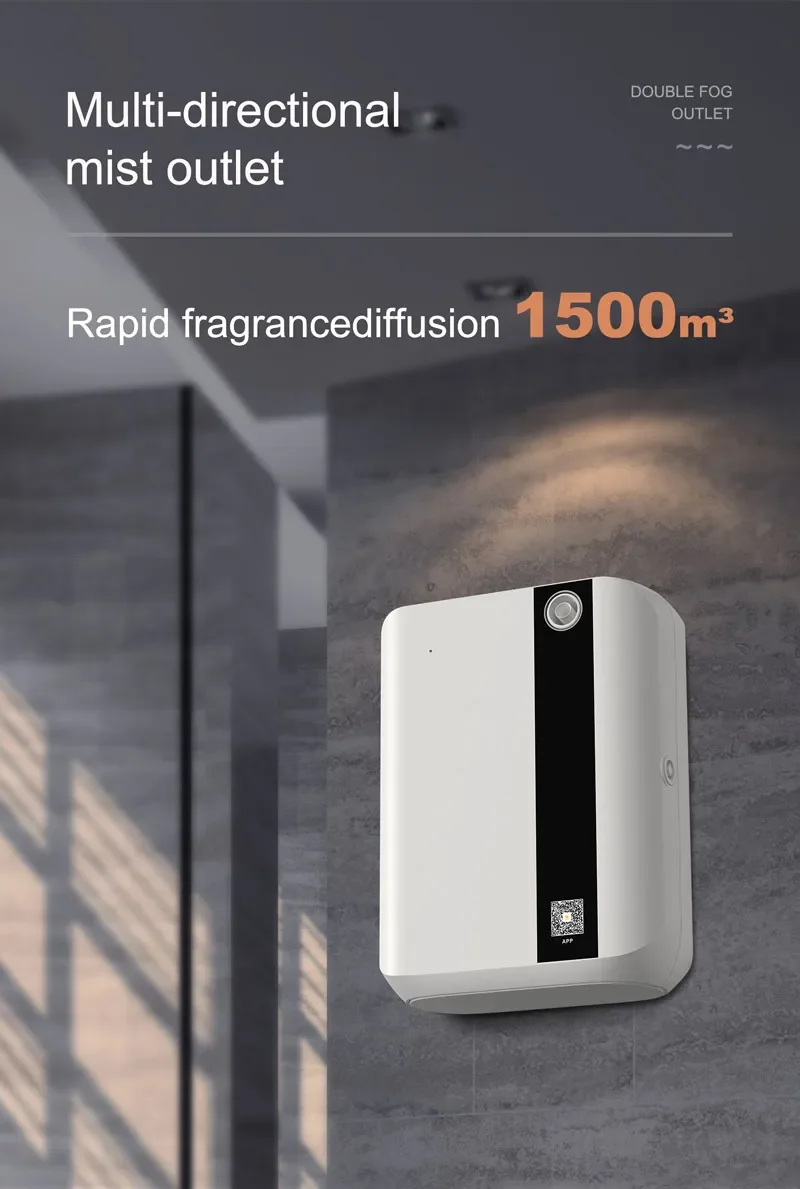 Bluetooth Essential Oil Diffuser Wall Mounted App Control Scent_voghion.com