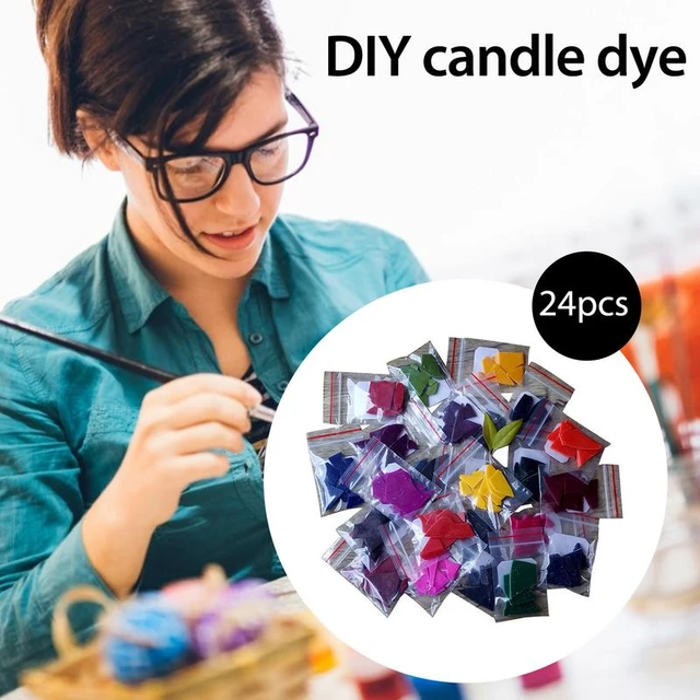 24 Colours Candle Wax Dye Natural Wax Dye Safe Soy Wax Dye for Candle  Making 