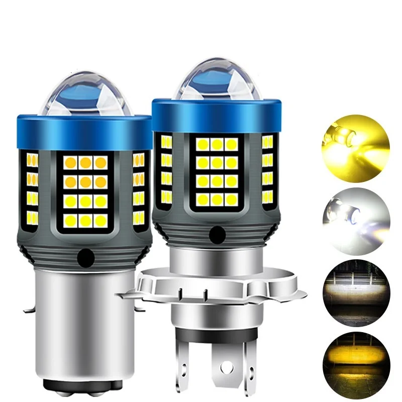 

1PCS H4 H6 BA20D P15D CSP Motorcycle Headlight LED Moto High/Low Beam Led Bulbs 12000LM Super Bright Autobike Fog Lamp 12V