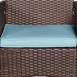 comfortable wicker rattan set of 3 conversation patio bistro outdoor balcony