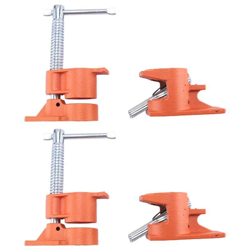 

HOT-Wood Gluing Pipe Clamp Fixture for 1/2Inch Black Pipe Water Pipe Clamp Woodworking Puzzle Piece Clamp Pipe Clamp, Orange