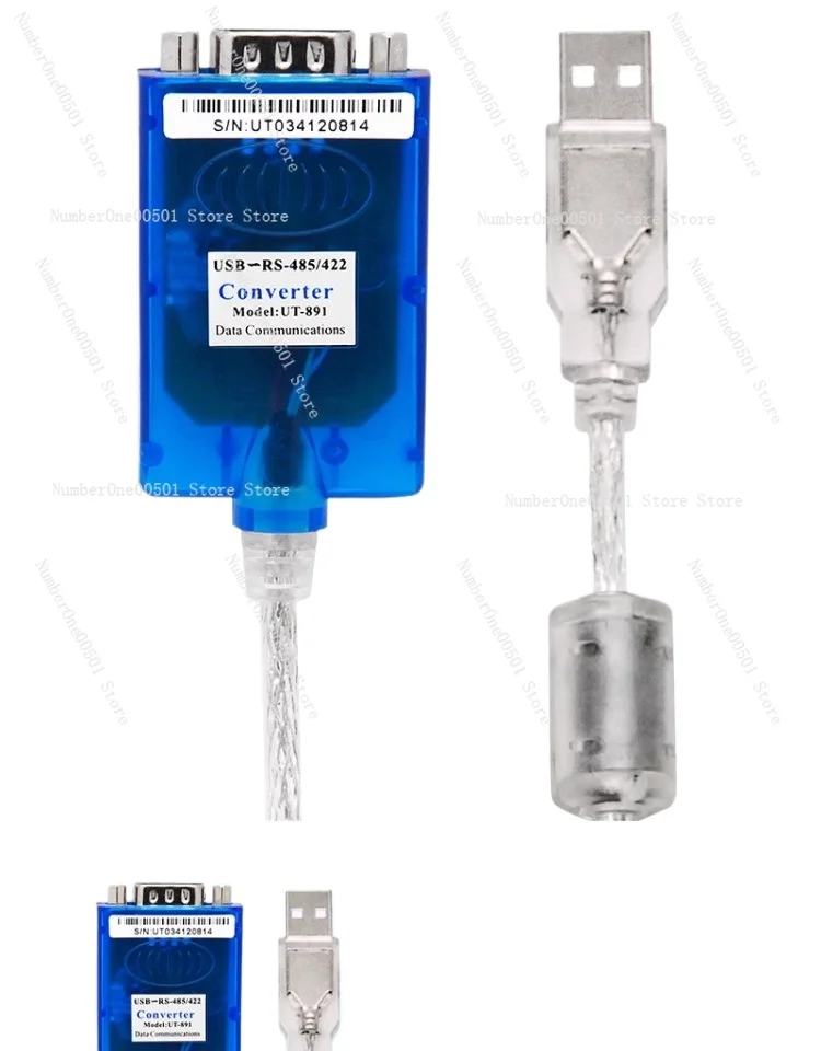 UTEK UT891 USB-RS485 RS422 변환기 산업용 DB9 직렬 어댑터(서지 보호 절연 기능 포함)