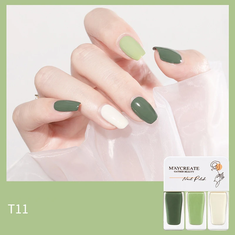 3-in-1 No-bake Gel Nail Polish Multi Colors Nail Polish Baking-Free Excellent Saturation Quick Dry Nail Polish Gel For Nail Art