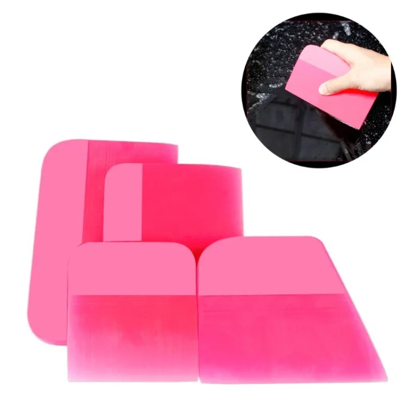 Pink TPU/PPF Squeegee Silicone Rubber Anti Scratch Paint Protection Film  Car Window Tint Scraper Wrapping Tool Application Tool 
