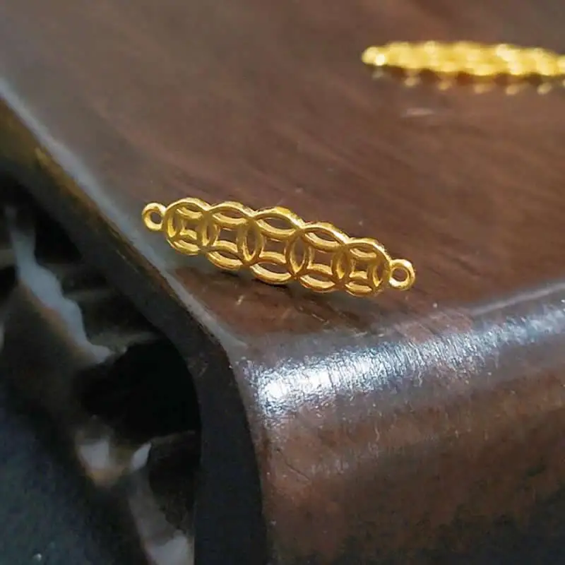

Красивая подвеска из желтого золота 24K, Высококачественная фотоподвеска 999 дюйма, 1 шт.