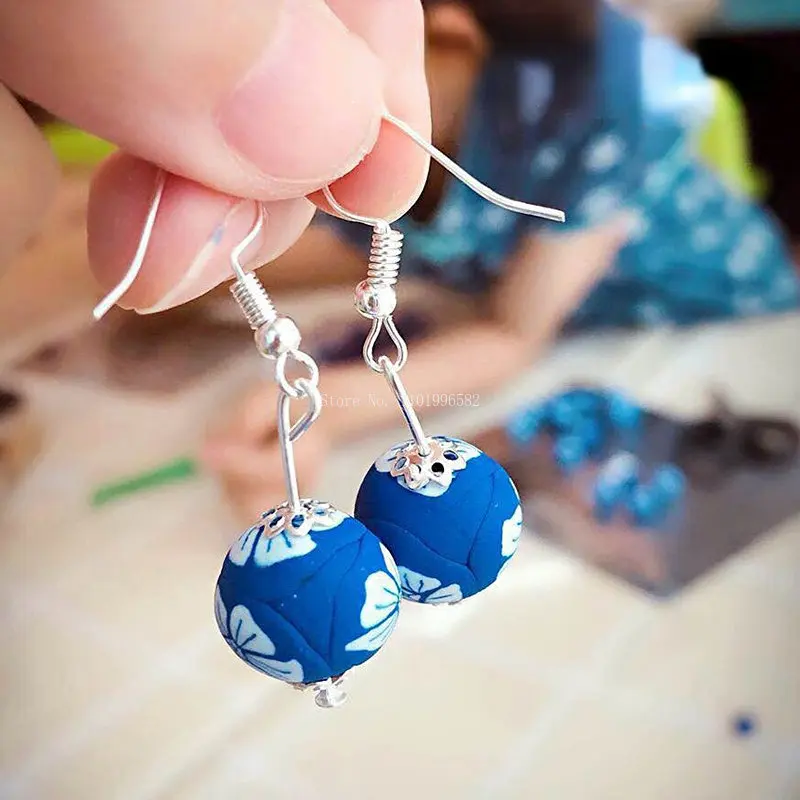 Environmentally Friendly Polymer Clay DIY Making Earrings Hairpin