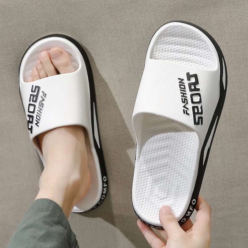 2022 Pvc Sandalias Girl Home sandals Summer Man Women Flip Flops Soft   Korean Slippers Beach  Man's Pillow Slides Sports