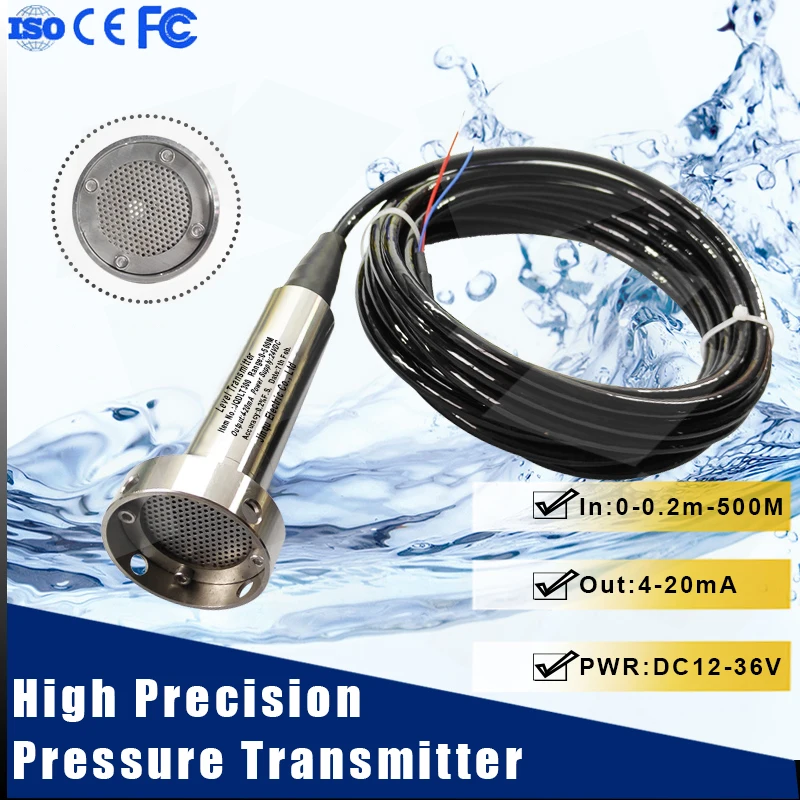 Датчик уровня жидкости с защитой от засорения Гидростатический воды датчик