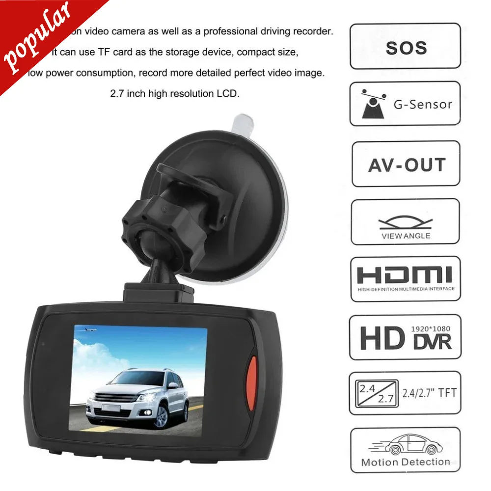 

Promotion High Quality Car DVR G30L Car Camera Recorder Dash Cam G-sensor IR Night