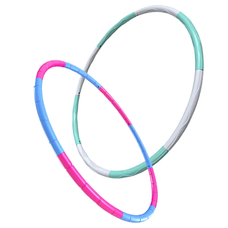 Portable Detachable Sport Hoop Fitness Gym Tool Plastic Light Weight Waist Trainer Ring Workout Equipment