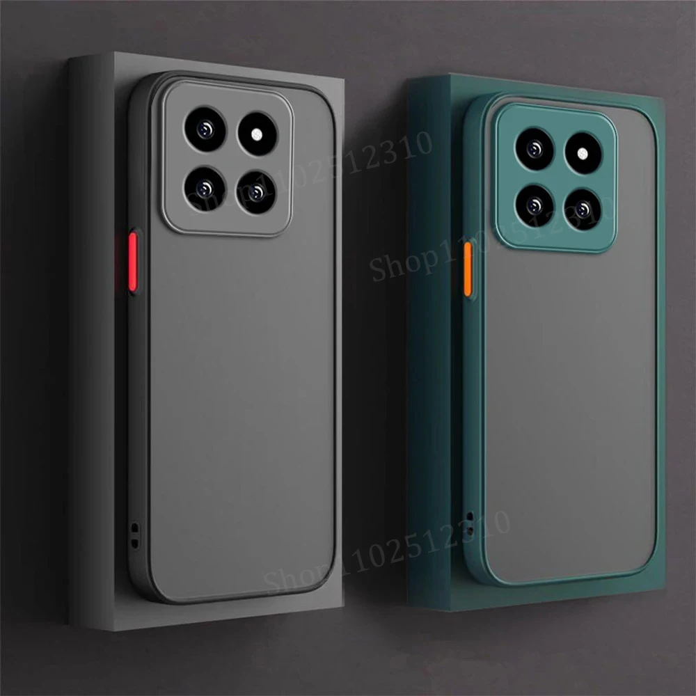 Shockproof Matte Armor Case - Clear Silicone Cover, Ultra Coque