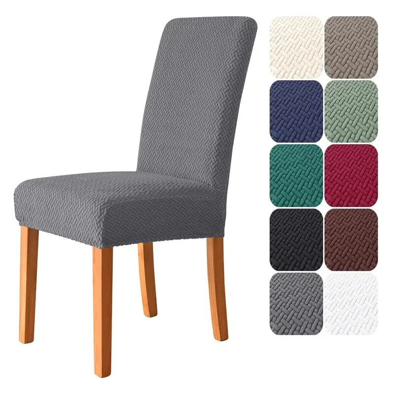 Elastic Pure Color Universal Chair Cover – Durable Protective Seat Cover