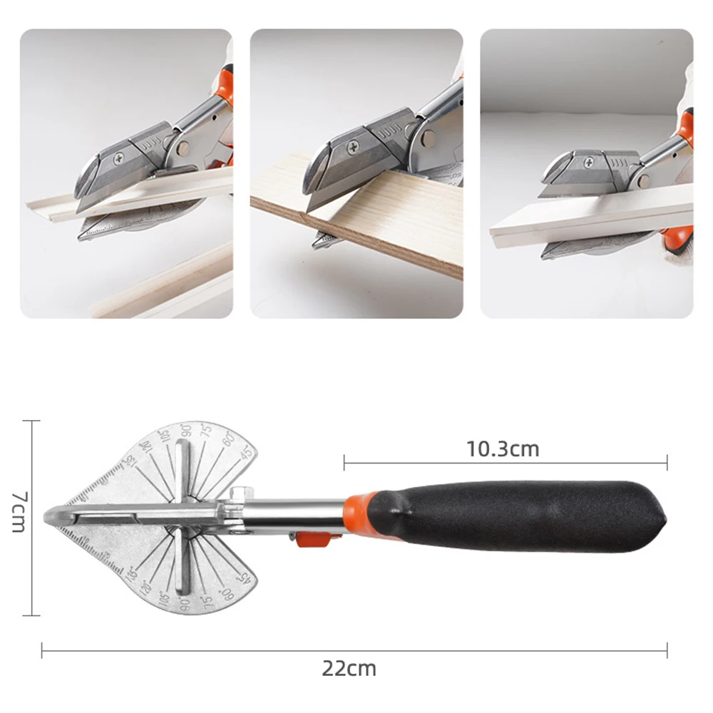 Forbici Per Angoli Precisi - Taglia A 45° E 135° Con Lama SK5 E Lame Di Ricambio - Foto 7