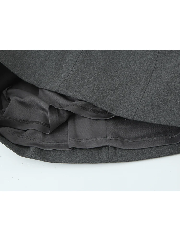 Women's Short Sling Dress Solid Color Sleeveless V Neck A-line Dress Fashion Elegant Evening Party Dress Autumn Lady Mini Dress