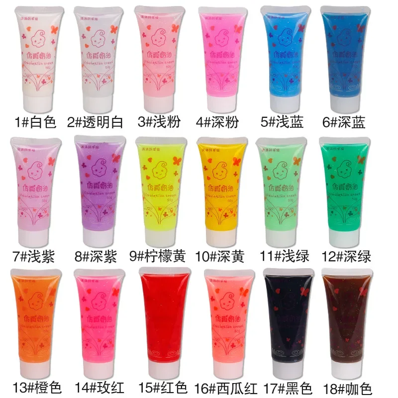 Waterbased Adhesive Crystal Glitter Powder Cream for DIY Crafts