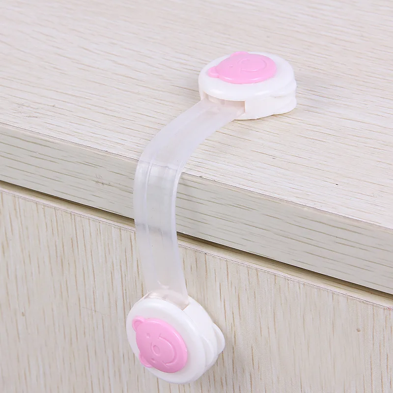 10Pcs Child Safety Cabinet Lock Baby Security Protector Door Fridge Blockers Plastic Lock for Cupboards Childproof