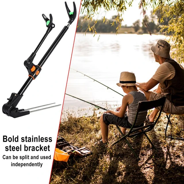 1724m Telescopic Fishing Bracket Rod Holder Bracket Support Stand Fishing  Tool Portable Foldable Angler Gadget For Pole