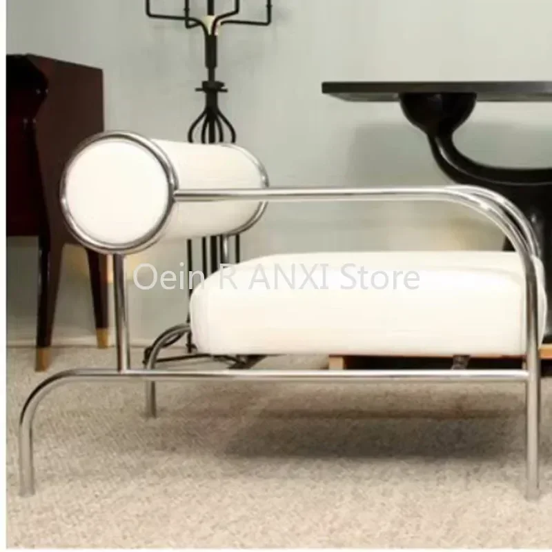 

Nordic Lounge Gaming Living Room Chairs Arm Sofa PU Leather Modern Lazy Chair Designer Unique Fauteuil Home Furniture WKYZ