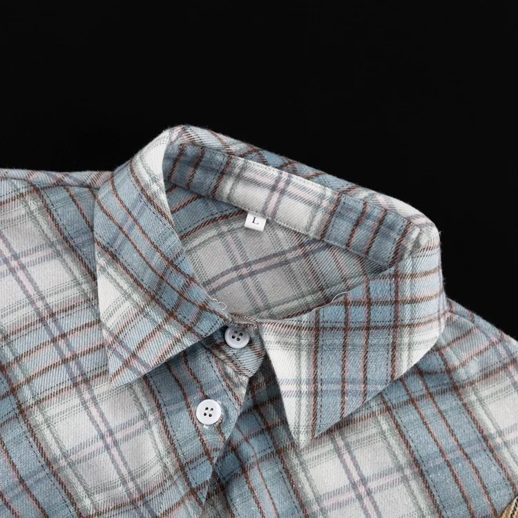 Ruffled Fashion Patchwork Shirts Women's Long Sleeve Lapel Cardigan Striped Contrast Clothes For Women Summer Shirts Coat