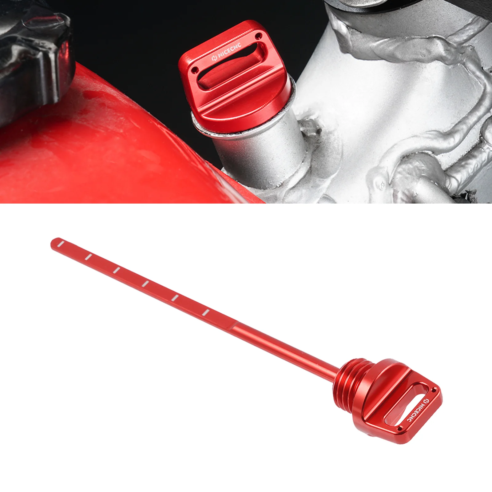 

NiceCNC Motorcycle Engine Oil Dipstick Stick Plug For Honda XR650L 1993-2022 2021 2020 XR600R 1983-2000 XR 650L 600R Aluminum