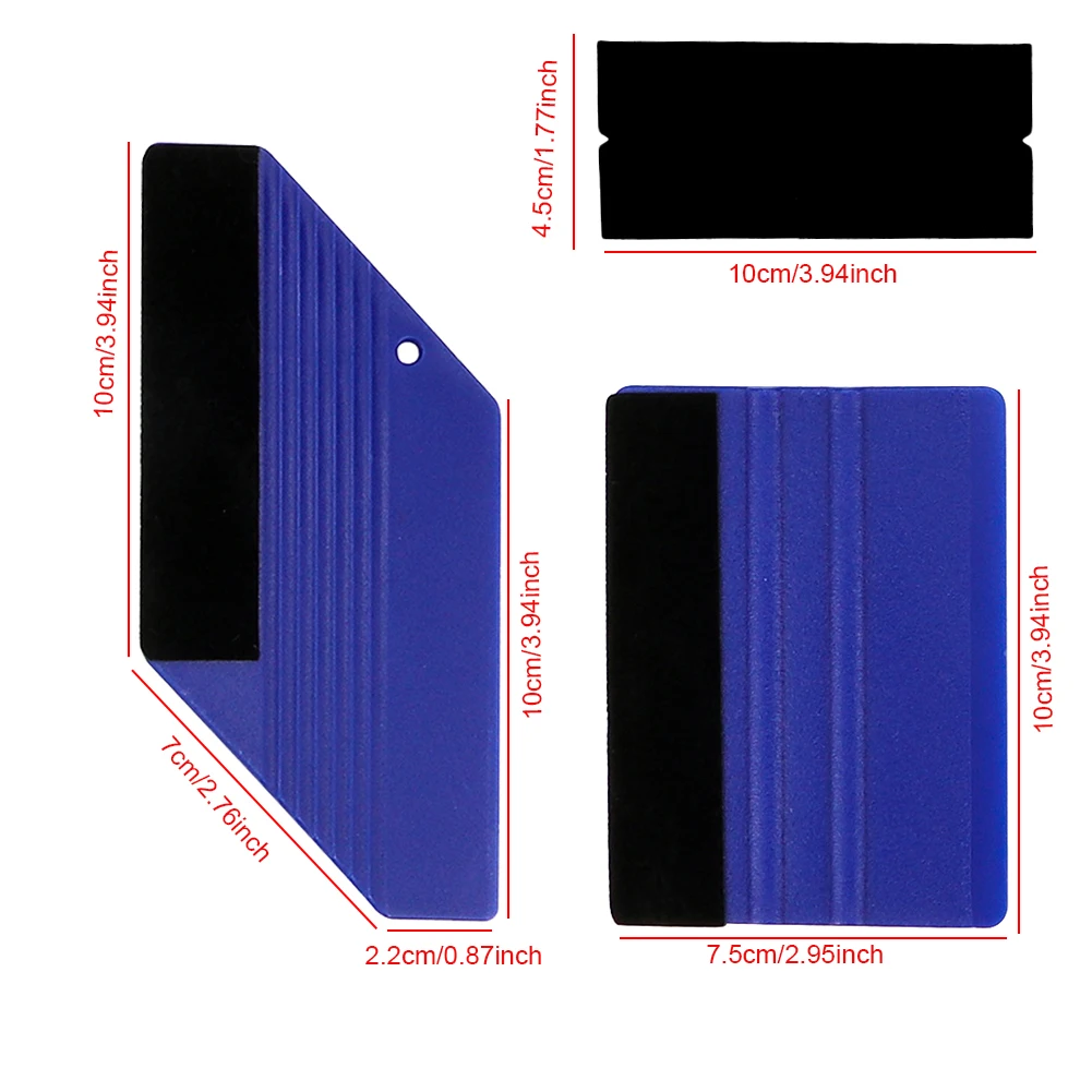 21PCS Car Vinyl Film Wrapping Tools Car Sticker Film Scraper Kit Auto Felt Squeegee Scraper Set Knife Decal Plaste Accessories