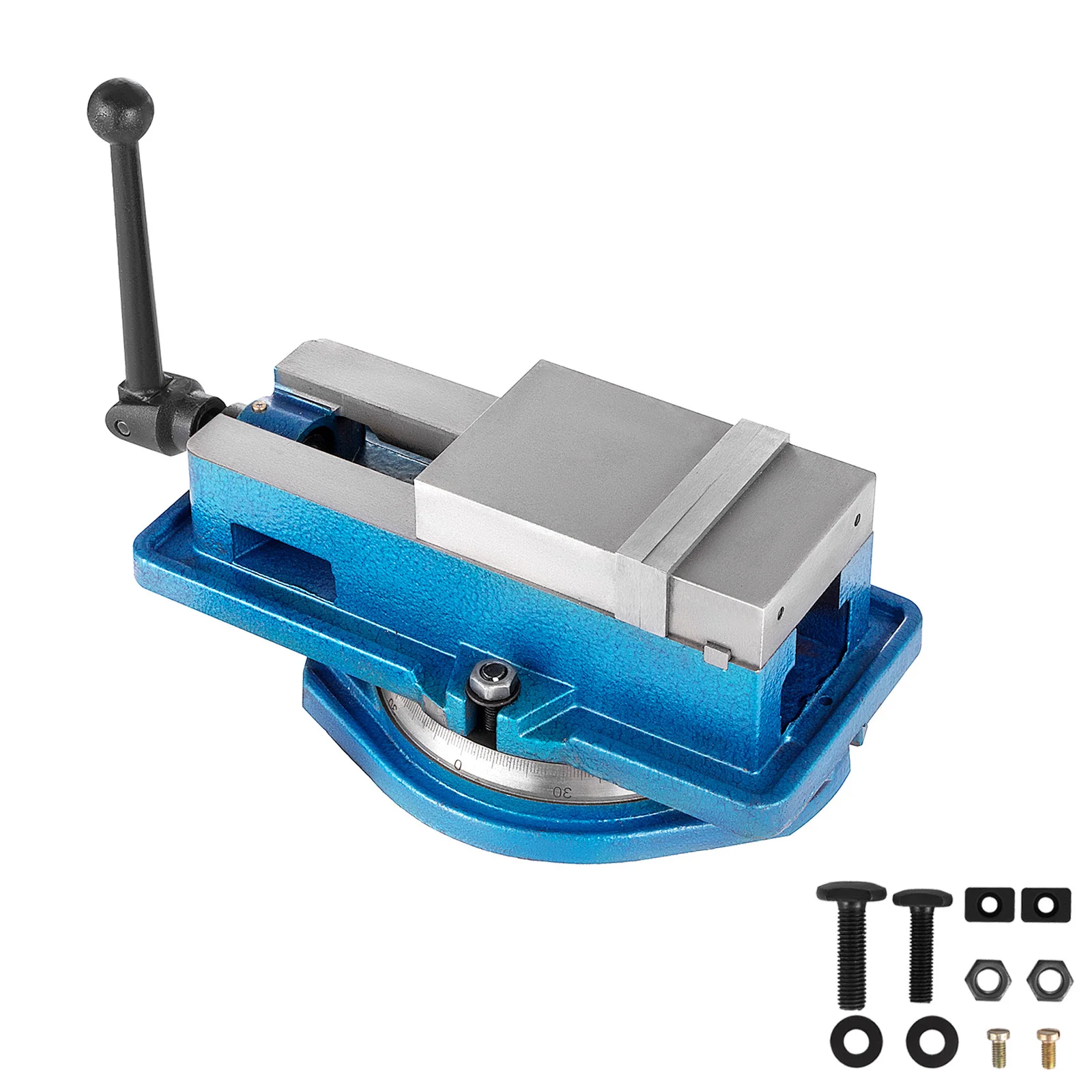 Tornillo De Banco Giratorio 360° De 4″ – Mordazas De 100 Mm, Base Triangular Con 3 Pernos, Yunque Incluido