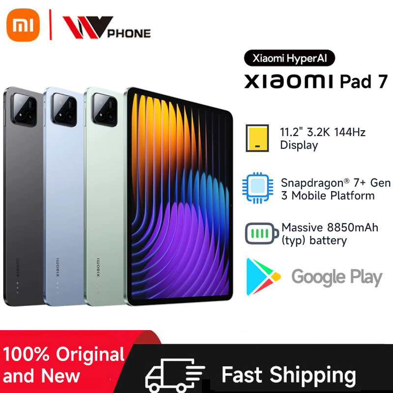 Xiaomi Tablet Xiaomi Pad 7 11.2" 3.2K 144Hz Display Snapdragon 7 Gen3 8850mAh 13MP+8MP camera IPv6 support Dolby Atmos Tablet PC
