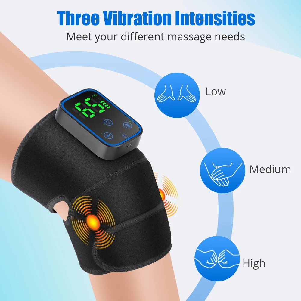 APP Control Electric Knee Massager Shoulder Elbow Massager 3 Modes Vibration Knee Massager Air Pressure Kneading Massage