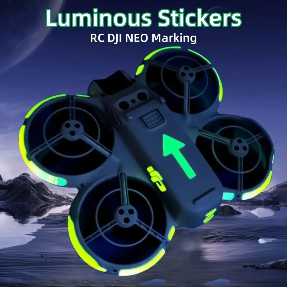 Glow-in-the-dark Luminous Stickers Multiple Color Reusable Glowing Film RC Drone Accessories PVC Cool Sticker for DJI NEO