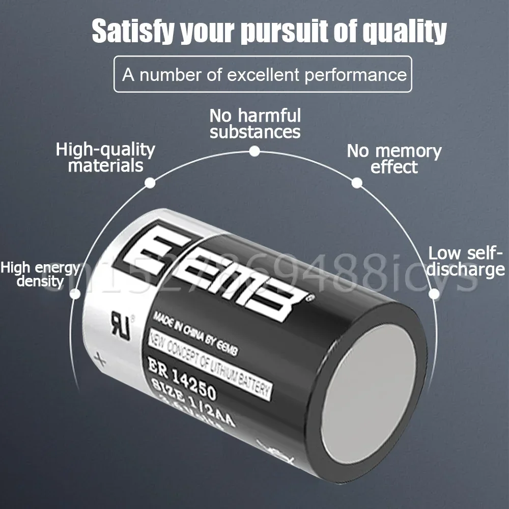 4PCS ER14250 ER 14250 CR14250SL 1/2AA 1/2 AA 3.6V 1200mAh PLC Industrial Lithium Battery Primary Battery For Camera Water Meter lithium battery