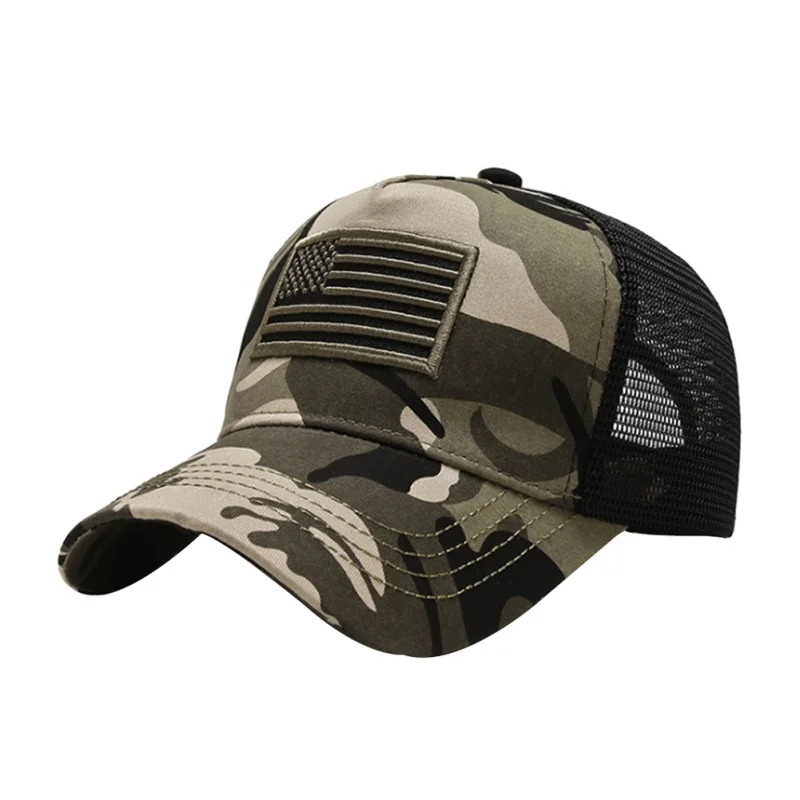Breathable Cotton Washed National Flag Embroidered Baseball Tennis Caps Beach Hats Outdoor Camping Hiking Traveling Sport Hats