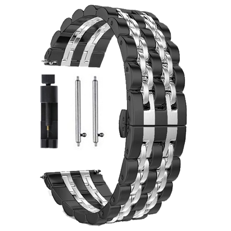 Premium 22mm Stainless Steel Watch Strap