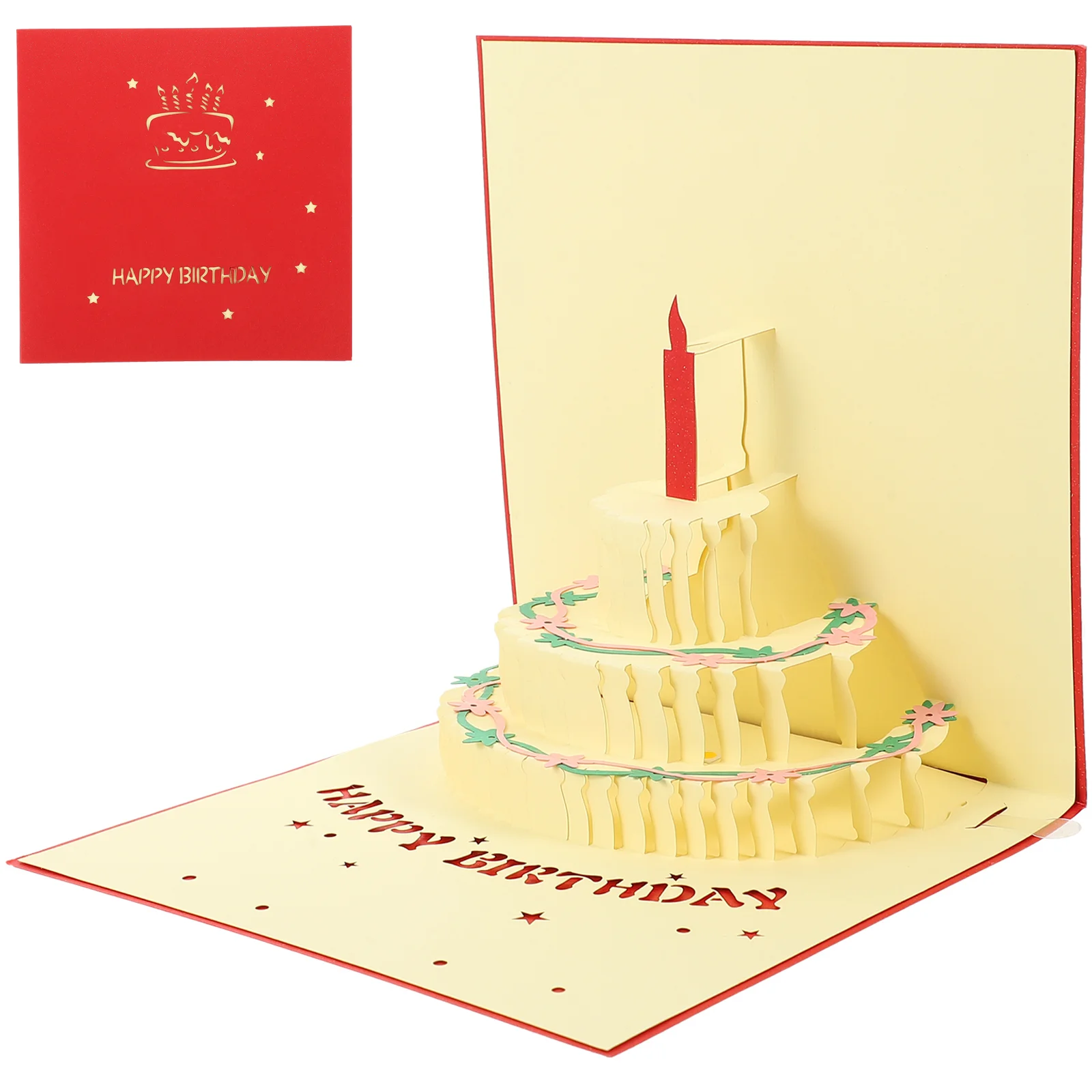 

Birthday Music Greeting Card Musical Glowing Cards Gift Happy Dad 3d for Bless Paper Blessing Gifts