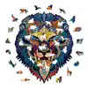 High Quality Wood Jigsaw Puzzle Rainbow Lion King Wooden Puzzles Adults Montessori Educational Toys Children Board Game Gift 2