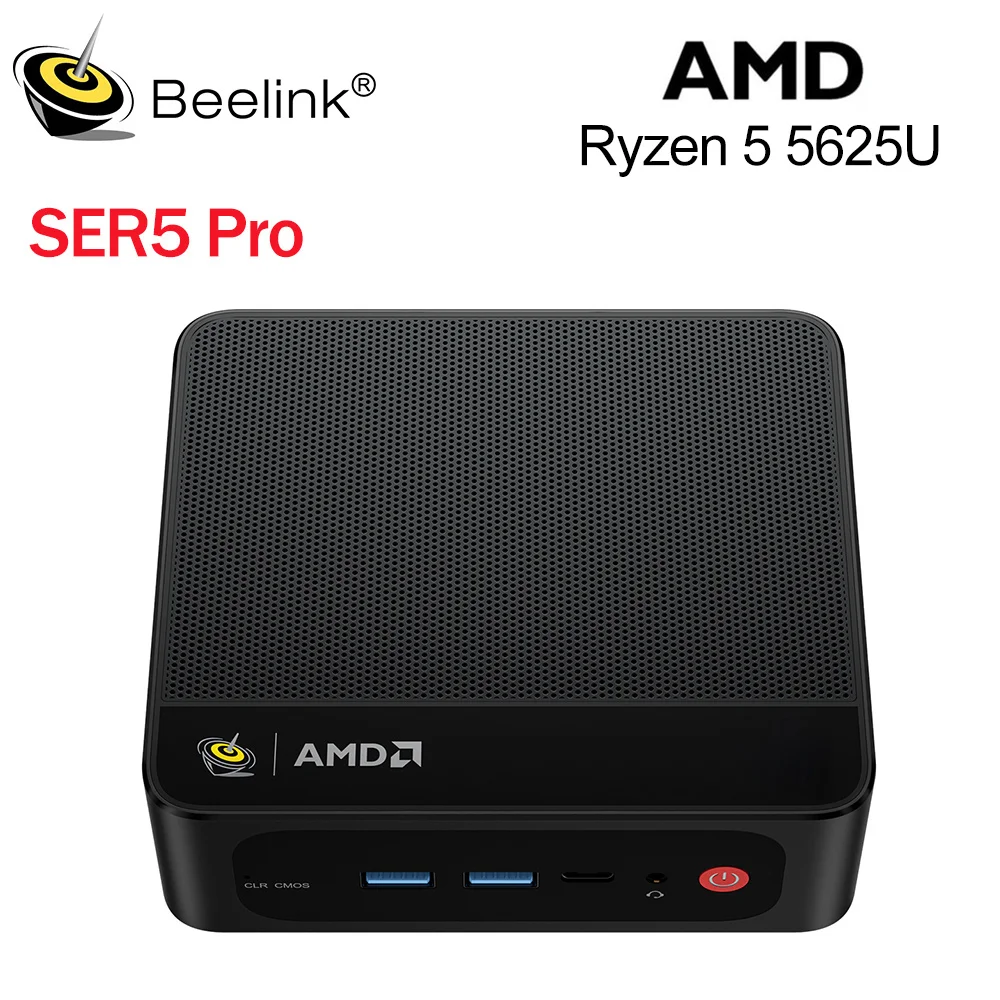 비링크 SER5 프로 라이젠5 5625U 미니 PC DDR4 16GB SSD 500GB 480GB 지원 WiFi6 BT5.4 HD 1000M 5625U 미니 컴퓨터
