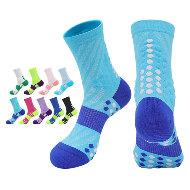 Running Compression Socks Colorblock Marathon Sport Crew Sock For Man Woman Cycling sports socks cycling socks compression socks fitness sports socks sport socks