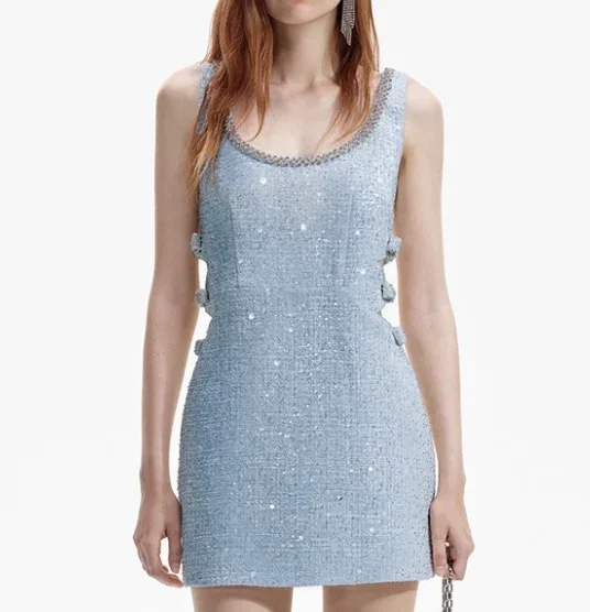 

New sexy mini hollow dress