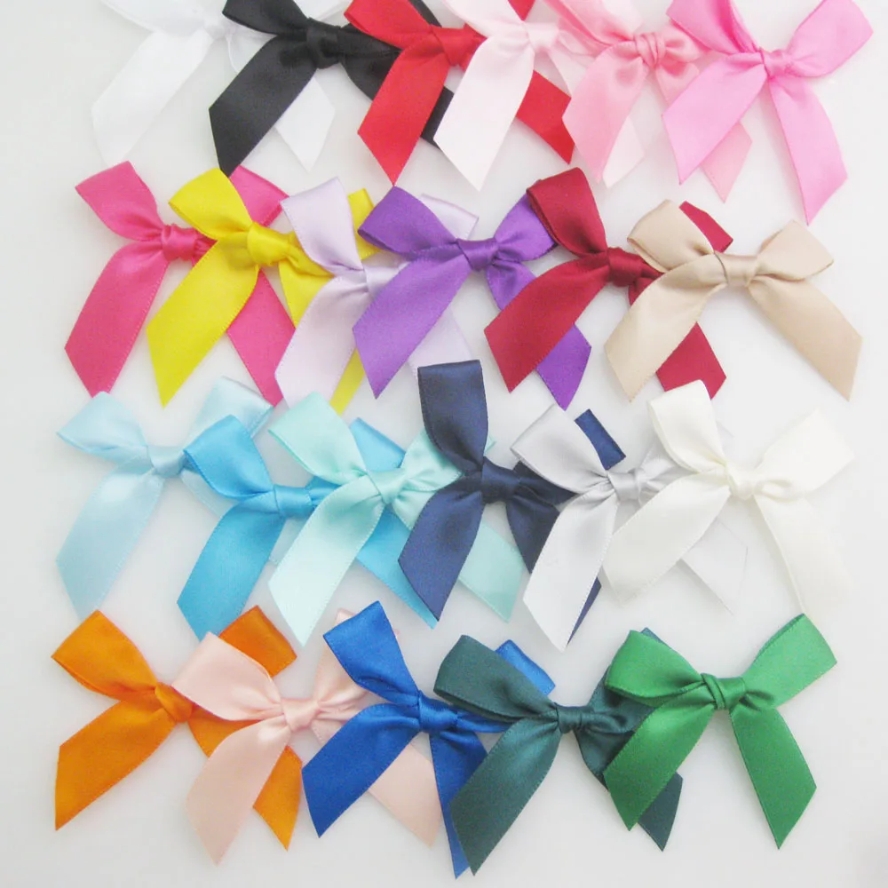 Ribbon Bows 5/8" Satin 6CM-7CM Multicolors 50Pcs Apparel Headwear Accessories Craft Ornaments satin ribbons,ribbon supplies,satin ribbon