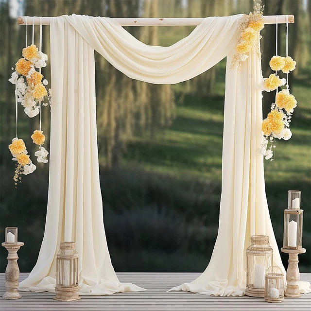 Cheap 3 Panels Reusable Wedding Arch Draping Fabric 2FT x 18FT (70