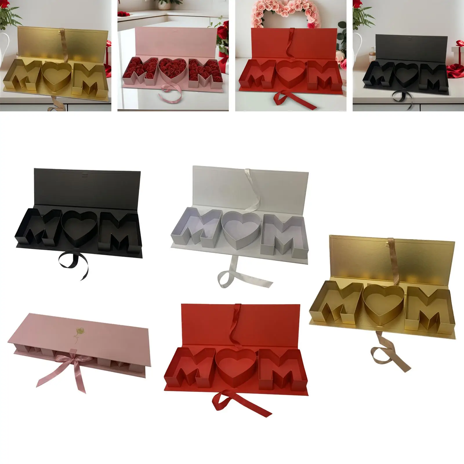 Empty Letter Shape Flower Box for Mothers Flower Arrangement High Quality