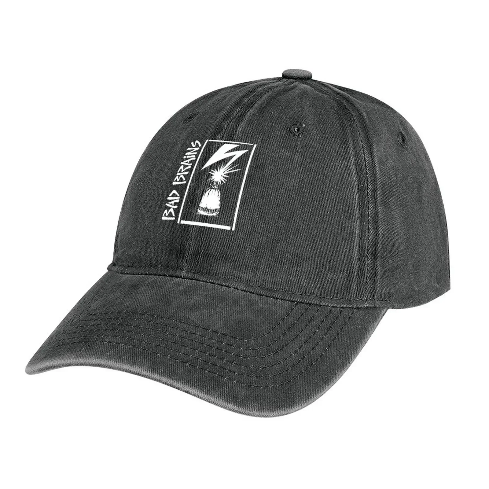 

Full bad brains capitol stencil logo genres hardcore punk Cowboy Hat Designer Hat Cosplay Sun Cap Mens Caps Women's