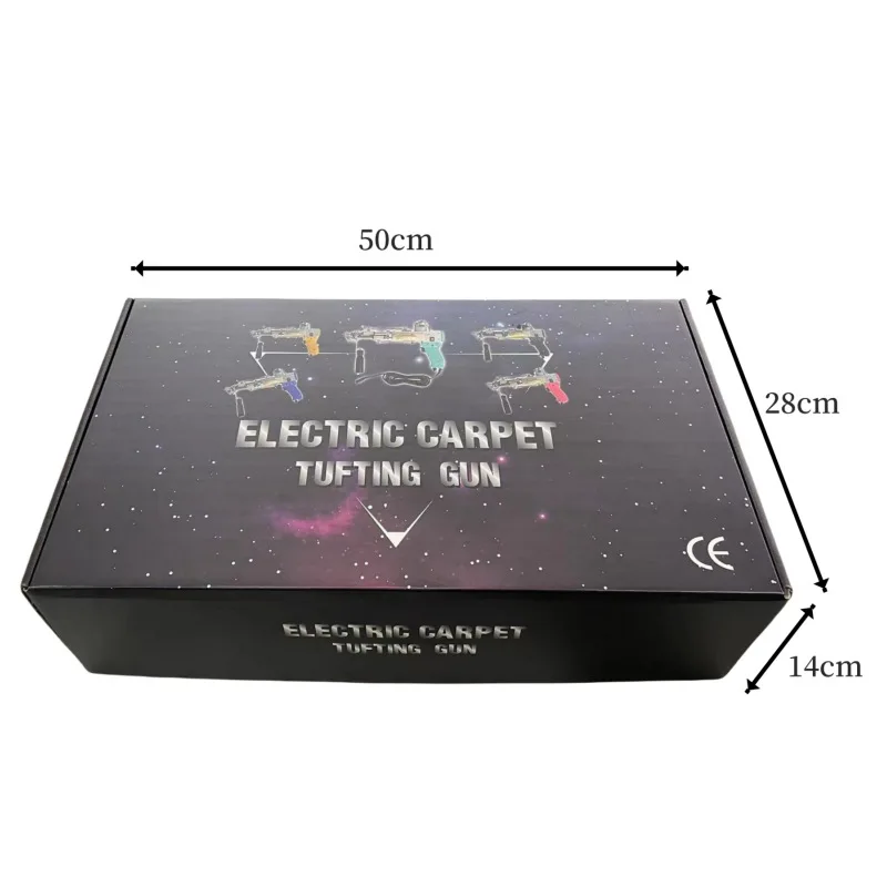 Long 45mm 2 In 1 Electric Carpet Tufting Gun Loop Pile Cut Pile Tufting Rug Gun